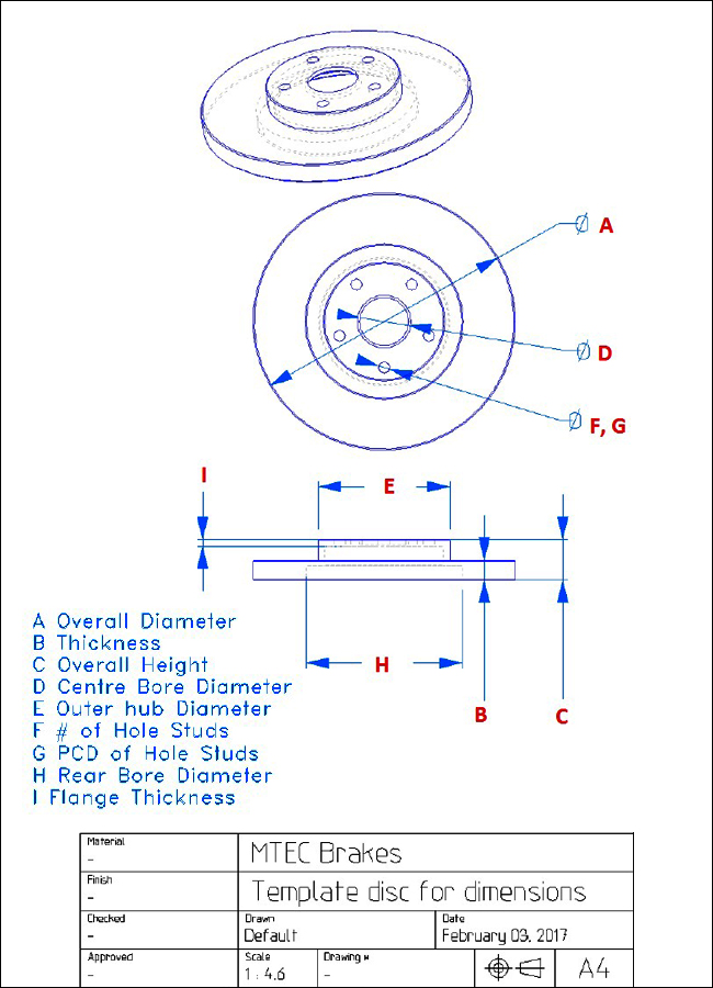 Template For Disc Dimensions