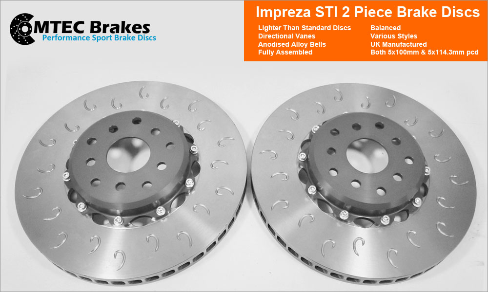 MTEC7002 - 2 Piece front brake disc and aluminium bells
