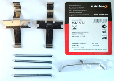 Impreza 4 Pot Caliper Pin and Spring Service Kit (MBA1752)
