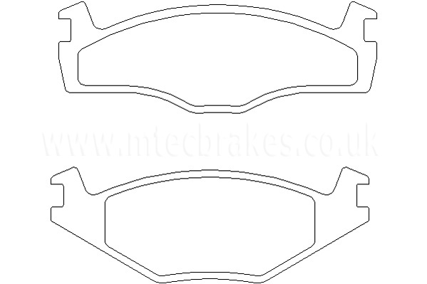 MTECPAD4450 MTEC Brake Pads