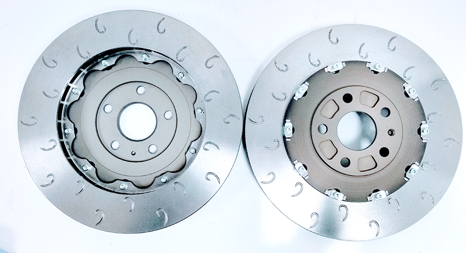 MTEC7022 - 2 Piece front brake disc and aluminium bells