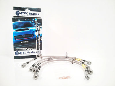 Citroen C2 VTR 2003> Zinc Plated MTEC Performance Brake Hoses - CIT4P-1035
