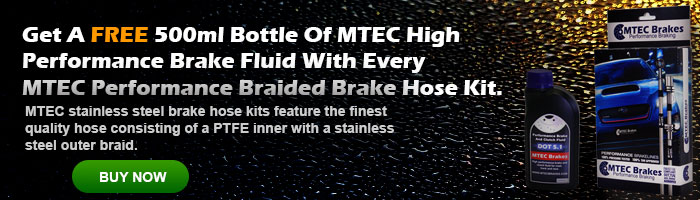 Free 500ml Brake Fluid With MTEC Performance Brake Hose